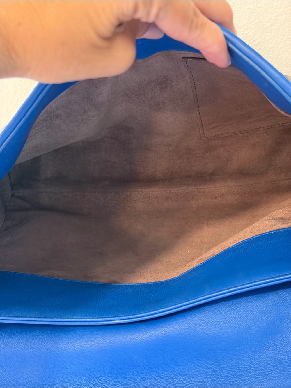 Bottega Veneta Blue Intrecciato Leather Large Olimpia Bag - Picture 10 of 16